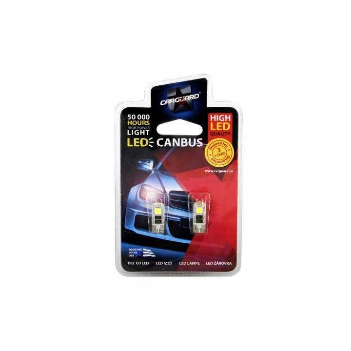 LED de Pozitie T10 12V 3W 36lm set 2buc CAN103 Carguard