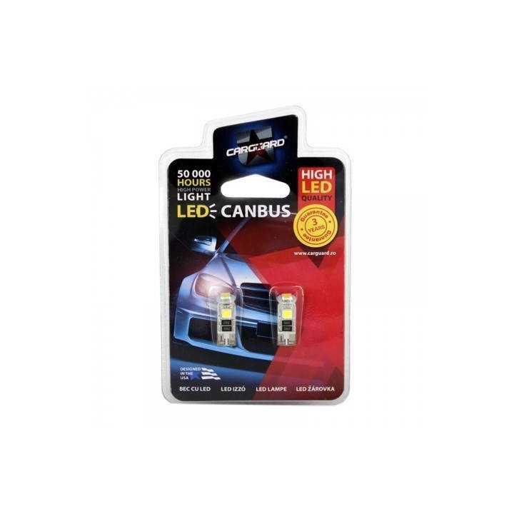 LED de Pozitie T10 12V 3W 54lm set 2buc CAN104 Carguard