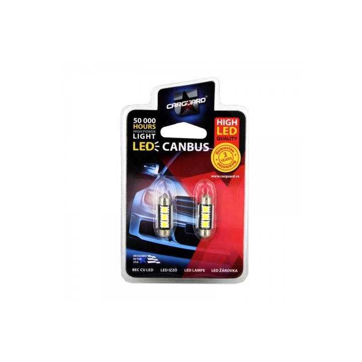 LED Sofit Plafoniera numar de inmatriculare 36mm CANBus CAN106 12V set 2buc Carguard