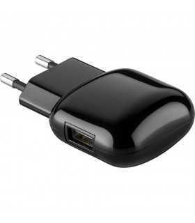 Alimentator 230V Quick Charge 1x USB 2A negru Goobay