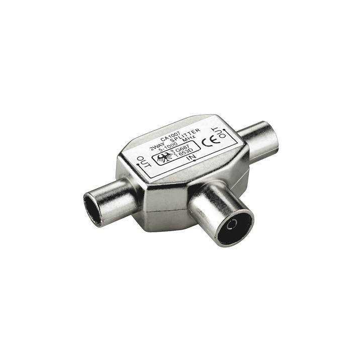 Splitter 2x coaxial tata la 1x coaxial mama 10-1000Mhz Goobay