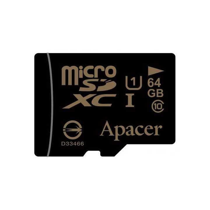 Card microSDXC UHS-I 64GB Clasa 10 cu adaptor SD Apacer