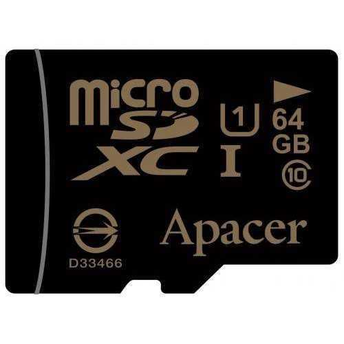 Card microSDXC UHS-I 64GB Clasa 10 cu adaptor SD Apacer