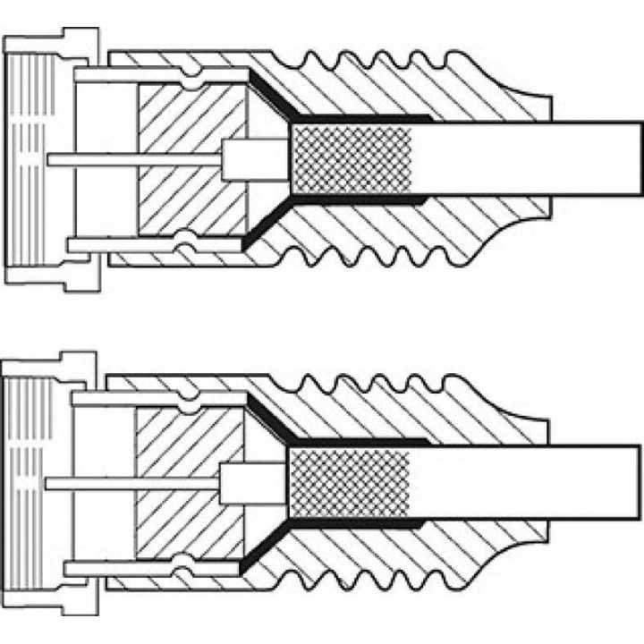 Cablu de antena ecranat F tata-tata 3.5m Goobay