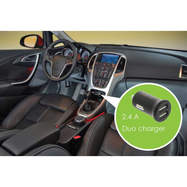 Incarcator auto 2x USB 2.4A negru Sweex