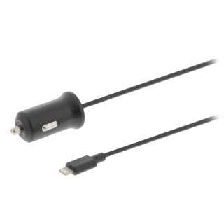Incarcator auto 2.4A Apple Lightning negru Sweex