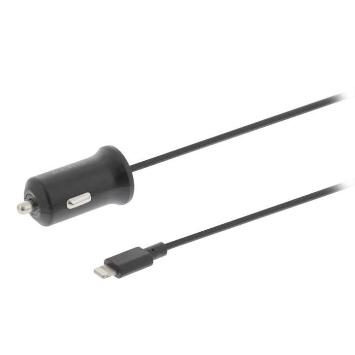 Incarcator auto 2.4A Apple Lightning negru Sweex