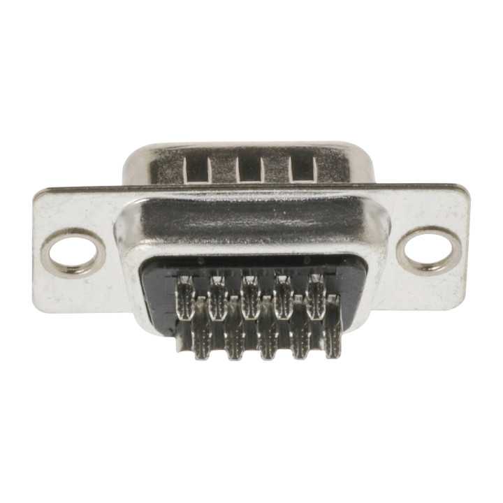 Mufa VGA tata 15 pini 3 randuri cu terminale de lipire CONNFLY