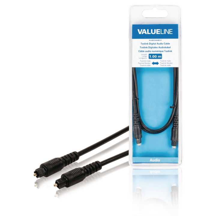 Cablu optic TOSLINK tata - TOSLINK tata 1m Valueline