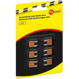 Set sigurante auto mini 5A 6buc Fixpoint 11x8.6mm