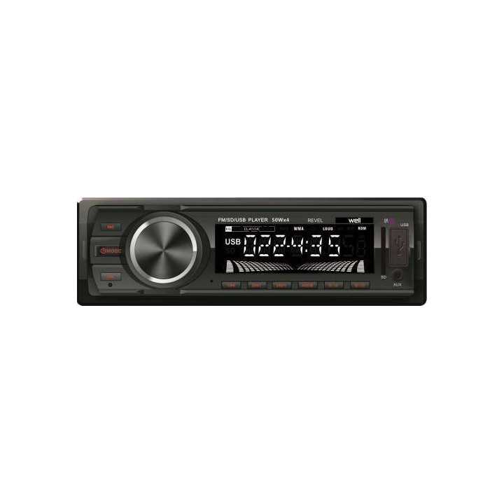 Radio auto cu slot USB si SD 4x50W Well