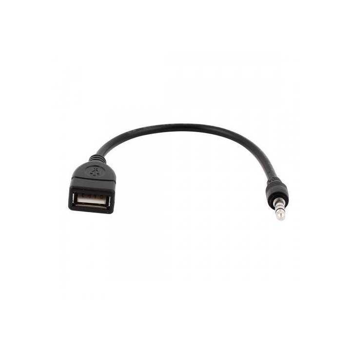 Cablu adaptor USB mama - Jack 3.5 mm 4 pini 0.2m