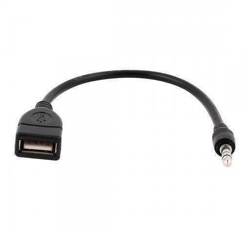 Cablu adaptor USB mama - Jack 3.5 mm 4 pini 0.2m