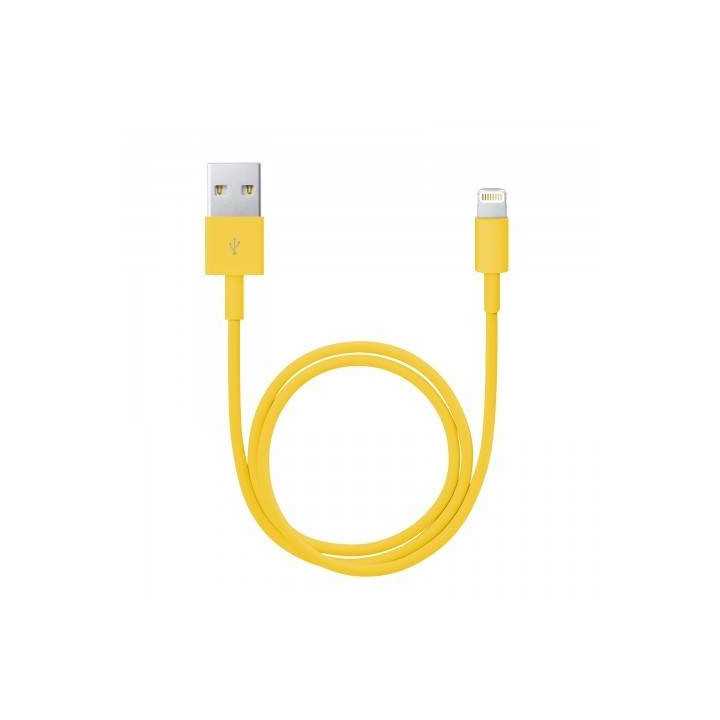 Cablu de date pentru iPhone 5 iPhone 6 invelis textil diferite culori 1m Delight