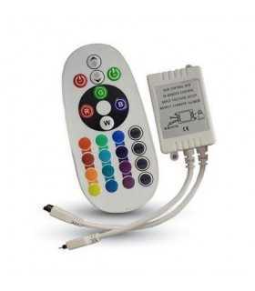 Controller LED RGB 24 butoane 12V/6A 24V/72W V-TAC