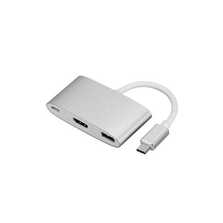 Cablu adaptor USB 3.1 USB Type C la HDMI 4K x 2K +USB 3.0 +USB 3.1 mama