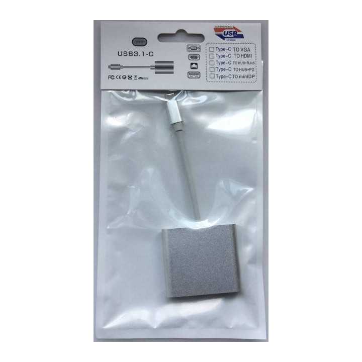Cablu adaptor USB 3.1 USB Type C la HDMI 4K x 2K +USB 3.0 +USB 3.1 mama