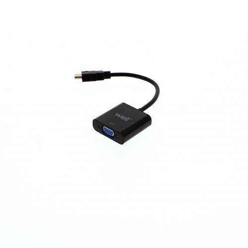 Cablu adaptor HDMI tata la VGA mama Well