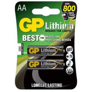 Baterii lithium R6 AA 2buc/blister GP