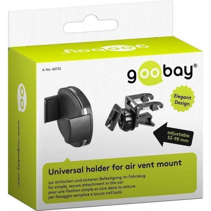 Suport auto pentru telefon cu prindere la ventilatie Goobay