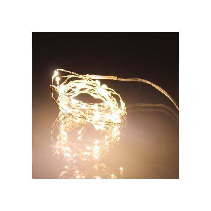 Ghirlanda luminoasa pe baterii 3xAA 10x10 microLED 100 LED-uri albe cu luminozitate ridicata lumina calda WELL