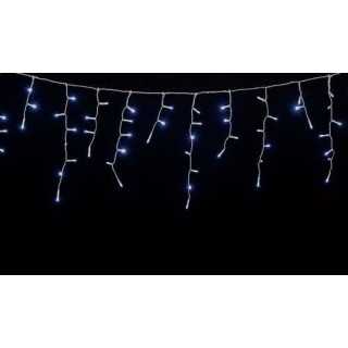 Instalatie luminoasa cu turturi 100 LED-uri albe lumina rece cu jocuri de lumini cablu transparent WELL