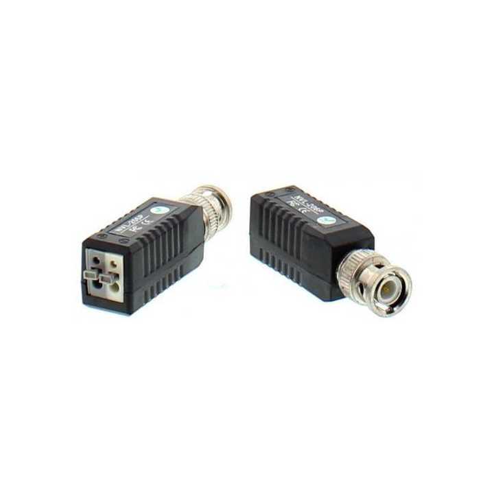 Video balun HD prin UTP/FTP BNC - 2 pini terminali cu clip pentru cablu Well