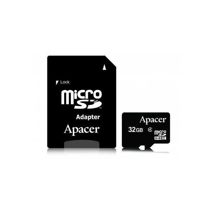 Card microSDHC 32GB Clasa 4 cu adaptor SD Apacer