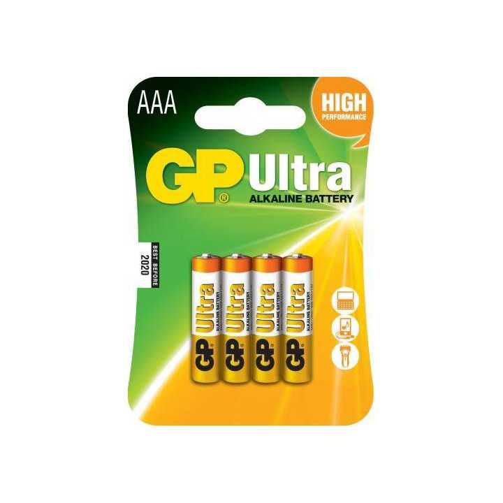 Baterii alcaline R3 (AAA) 4buc/blister Ultra GP
