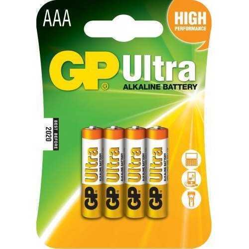 Baterii alcaline R3 (AAA) 4buc/blister Ultra GP
