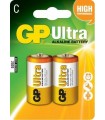 Baterii alcaline R14 C 2buc blister Ultra GP