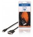 Cablu HDMI-DVI-D conector HDMI - DVI-D 24+1 tata 2m Valueline