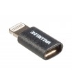 Adaptor USB Lightning tata - micro USB mama negru Valueline