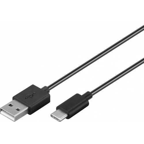Cablu USB Type C tata - USB 2.0 tata 1m negru Goobay