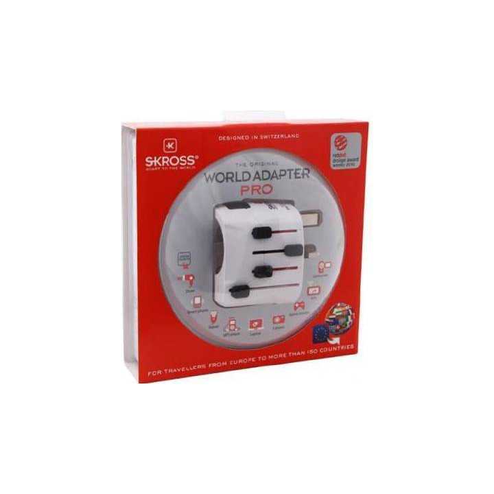 Adaptor priza universal 3 P tata - Schuko mama Skross