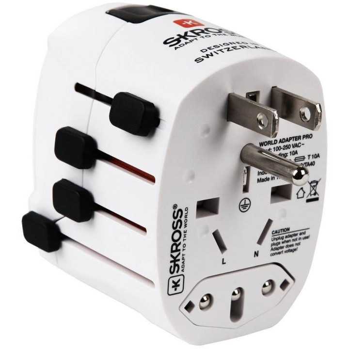 Adaptor priza universal 3 P tata - Schuko mama Skross