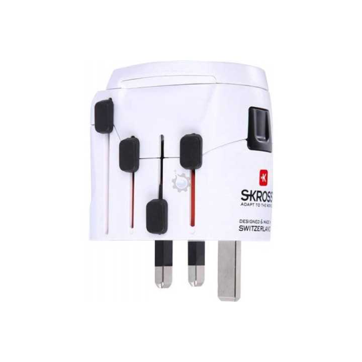 Adaptor priza universal 3 P tata - Schuko mama Skross