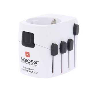Adaptor priza universal 3 P tata - Schuko mama Skross