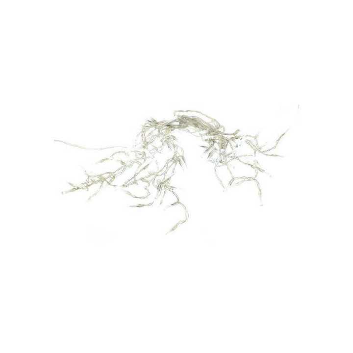 Instalatie luminoasa cu turturi 100 LEDuri albe lumina rece cu jocuri de lumini cablu transparent WELL