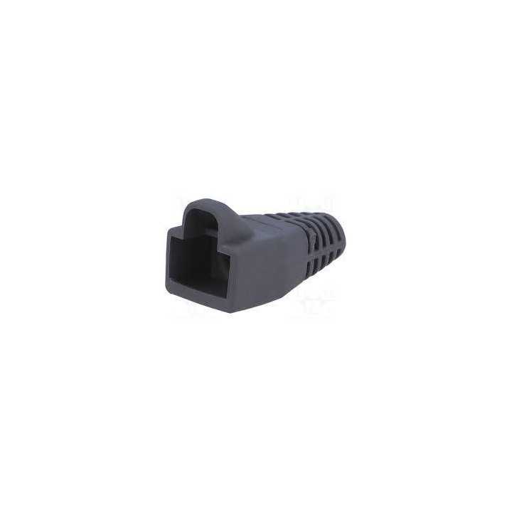 Capac mufa RJ45 protectie negru Well