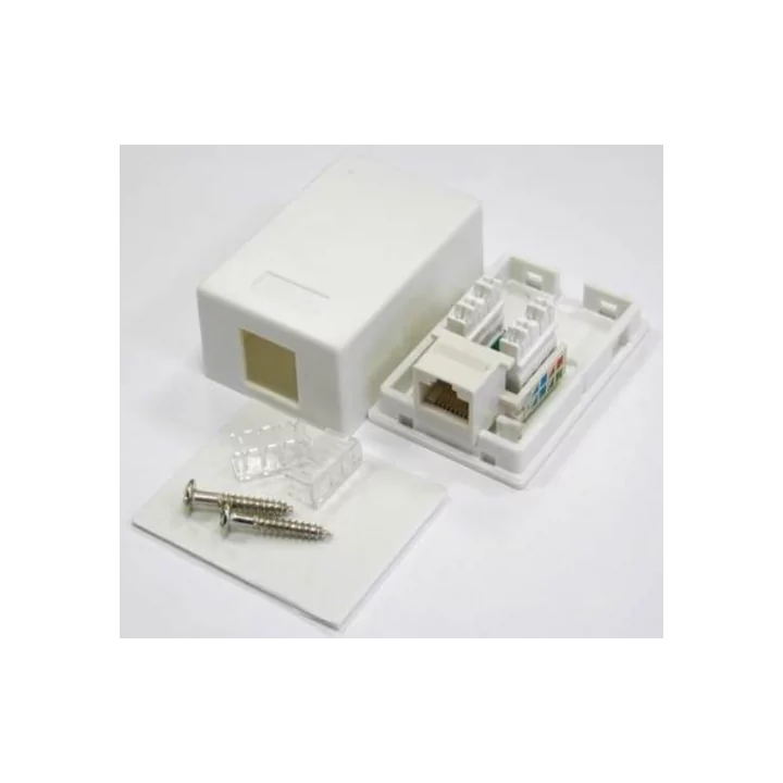 Priza simpla UTP cat5 RJ45 neecranat pe tencuiala Well