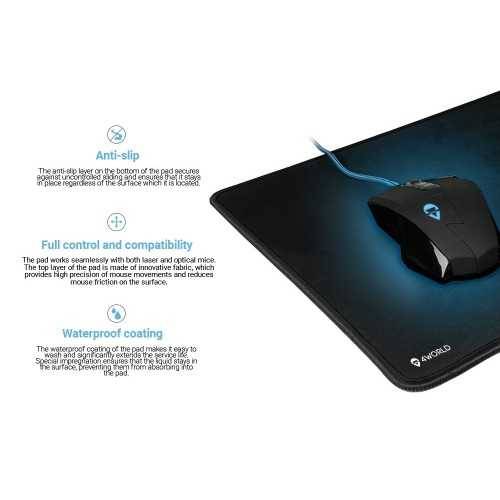 MousePad Gaming 40x32x0.4cm GAMING2 4WORLD