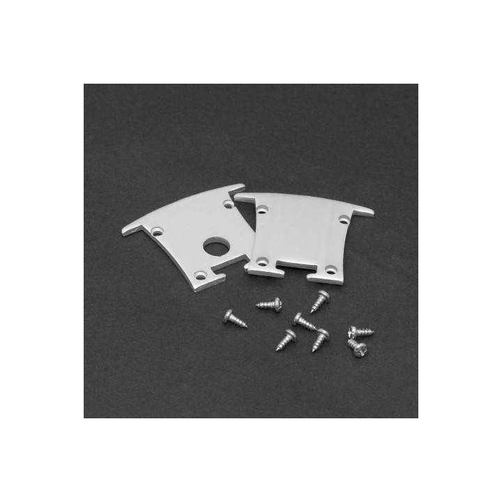 Element de inchidere pentru profiluri LED din aluminiu 2buc PHENOM