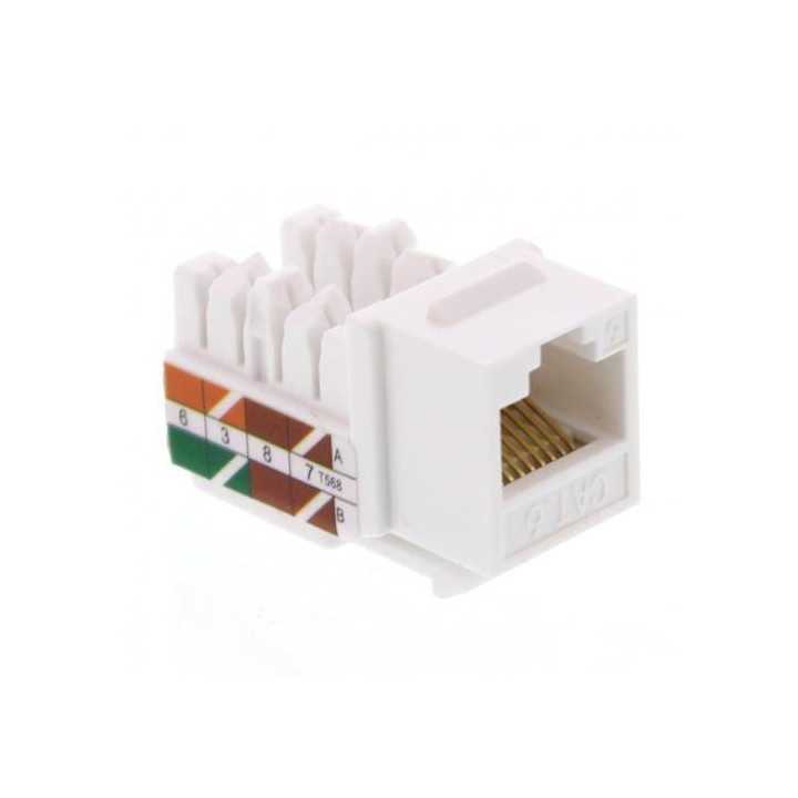 Mufa Keystone Jack mama Cat6 8P8C neecranat alb Well