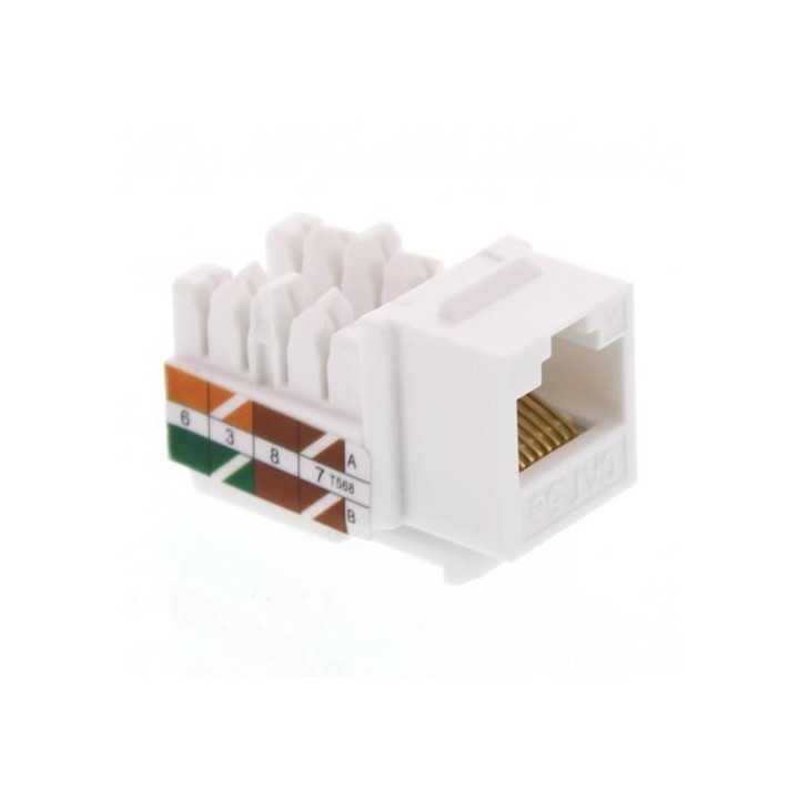 Mufa Keystone Jack Cat5e 8P8C mama neecranat alb Well