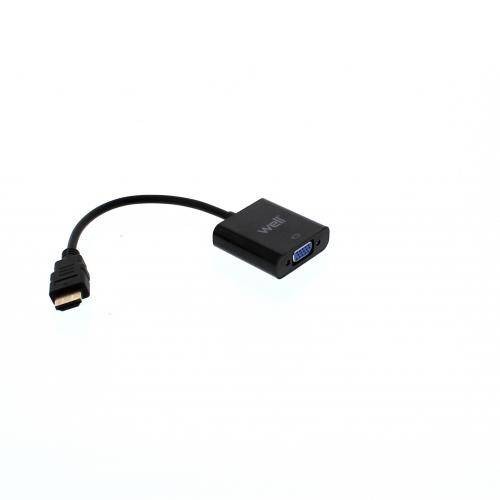 Cablu adaptor HDMI tata la VGA mama Well