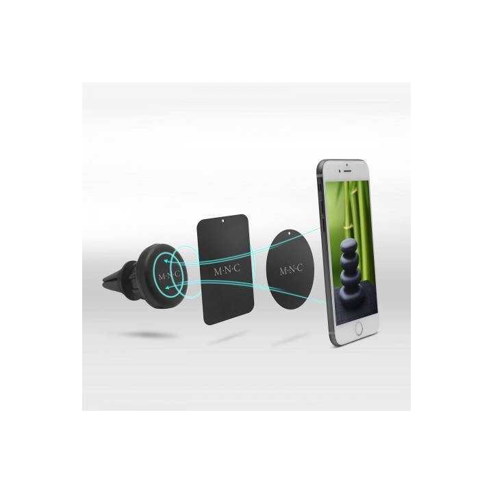 Suport magnetic universal cu fixare in gratarul de ventilatie