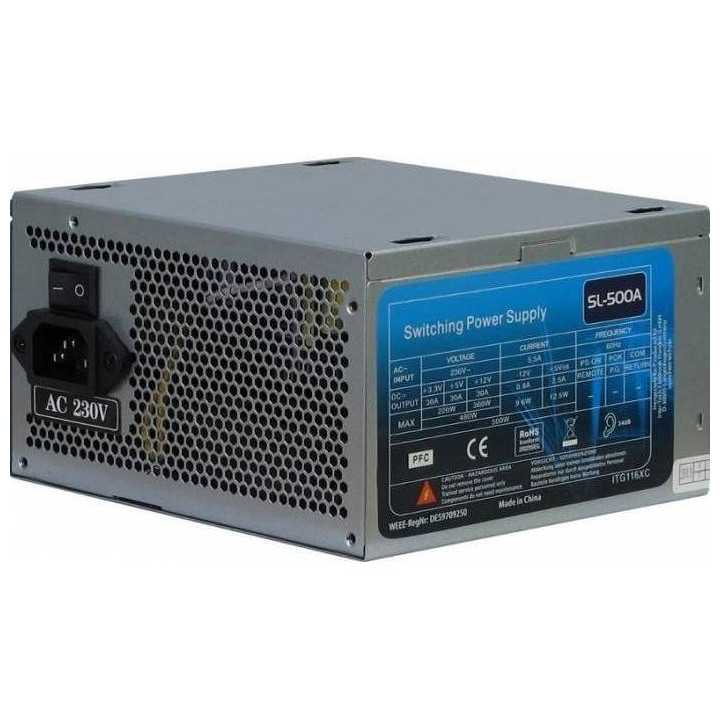 Sursa ATX 500W Inter-Tech SL-500 PLUS 500W PSU SL-500+