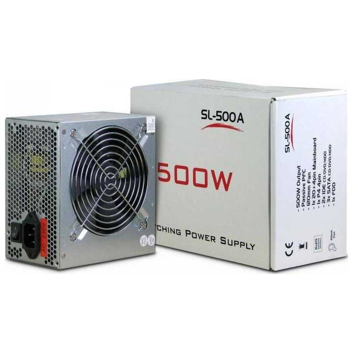 Sursa ATX 500W Inter-Tech SL-500 PLUS 500W PSU SL-500+