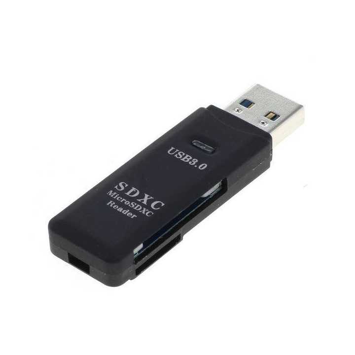 Cititor CARD cu port USB 3.0 +micro USB SDXC microSDXC reader